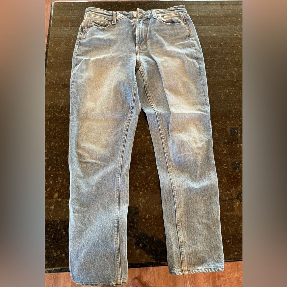 Paige straight high waisted jeans
